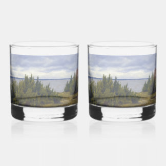 Stille kust van Vormsi Whisky Glas