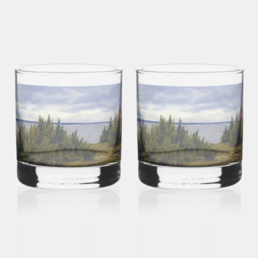 Stille kust van Vormsi Whisky Glas (Voorkant)