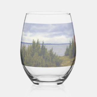 Stille kust van Vormsi Wijnglas Zonder Voet