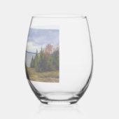 Stille kust van Vormsi Wijnglas Zonder Voet (Links)