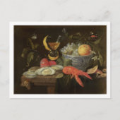 stille levenscyclus met fruit en schelpdieren, 165 briefkaart (Voorkant)