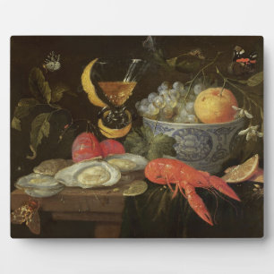 stille levenscyclus met fruit en schelpdieren, 165 fotoplaat