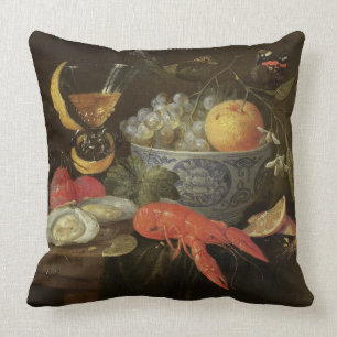 stille levenscyclus met fruit en schelpdieren, 165 kussen