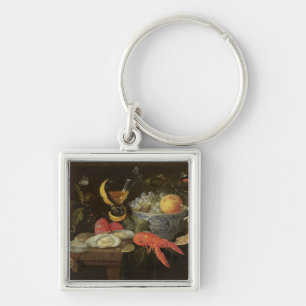 stille levenscyclus met fruit en schelpdieren, 165 sleutelhanger