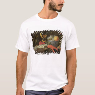 stille levenscyclus met fruit en schelpdieren, 165 t-shirt