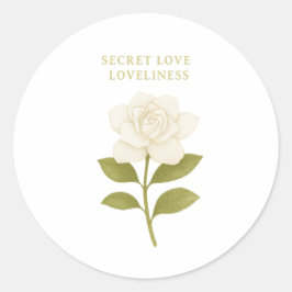 stille liefde ronde sticker