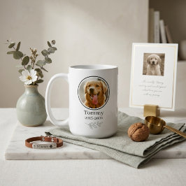 Stille Luxe 2-Foto Huisdierherdenking Koffiemok