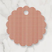Stille Luxe Ontwerper Patroon Tote Tas Bedankjes Labels (Voorkant)