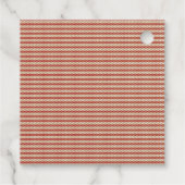 Stille Luxe Ontwerper Patroon Tote Tas Bedankjes Labels (Achterkant)