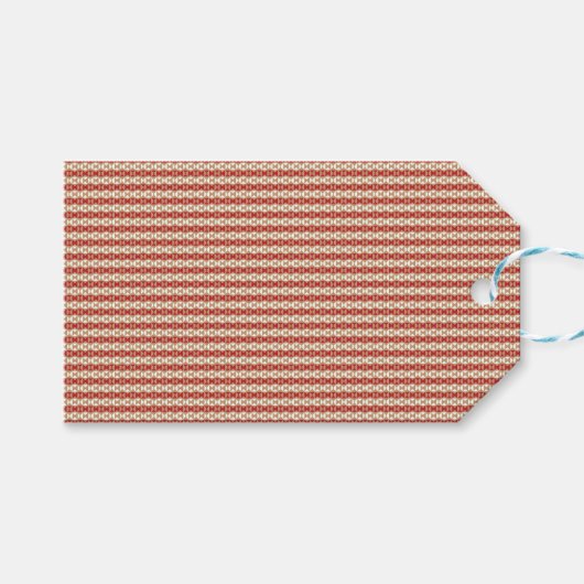 Stille Luxe Ontwerper Patroon Tote Tas Cadeaulabel (Voorkant (Horizontaal))