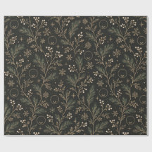 Stille Luxe Winter Monogram Inpakpapier