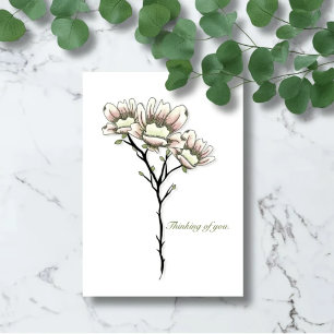Stille Magnolia – Botanische Aanmoedigingskaart Kaart