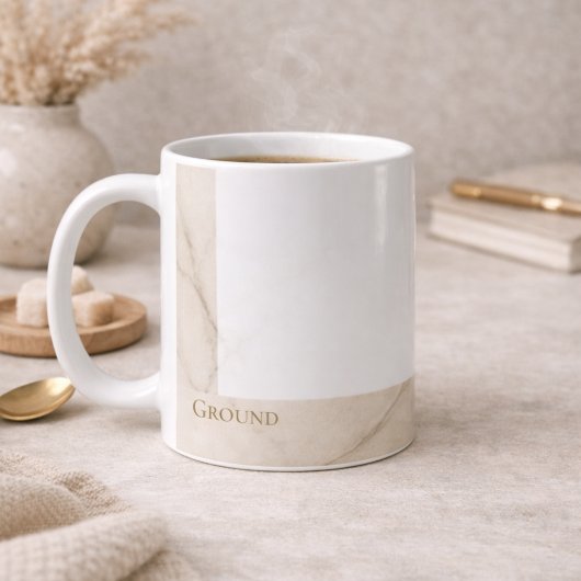 Stille marmeren grond klassieke mok, 330 ml koffiemok