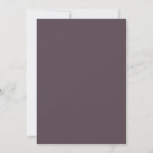 Stille Mauve Abrikozen Krans Bruiloft Kaart (Achterkant)