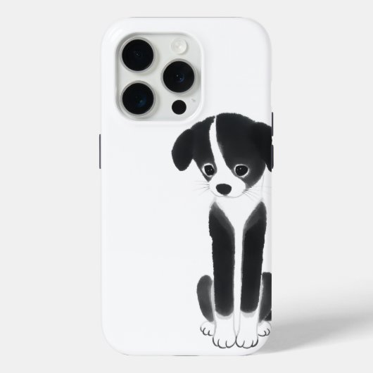 Stille metgezel – Zen-inkt puppy Case-Mate iPhone Case (Achterkant)