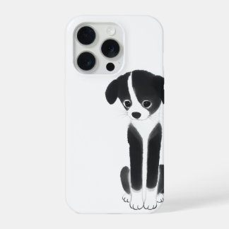 Stille metgezel – Zen-inkt puppy iPhone 15 Pro Case