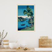Stille Minamo Print, Vreedzaam Baai Scène Poster (Keuken)