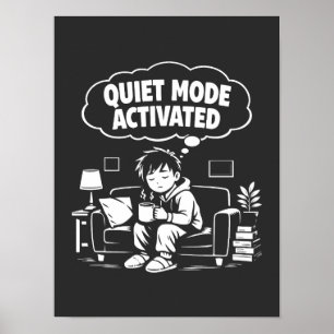 Stille Modus Geactiveerd Poster