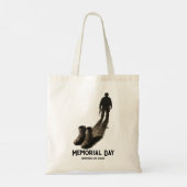 Stille Moed – Herdenking Memorial Day Soldaat Scha Tote Bag (Achterkant)