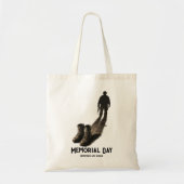 Stille Moed – Herdenking Memorial Day Soldaat Scha Tote Bag (Voorkant)