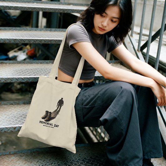 Stille Moed – Herdenking Memorial Day Soldaat Scha Tote Bag
