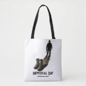 Stille Moed – Herdenking Memorial Day Soldaat Scha Tote Bag (Voorkant)