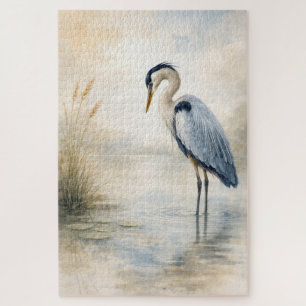 Stille Moerasreiger Blauwe Reiger Puzzel