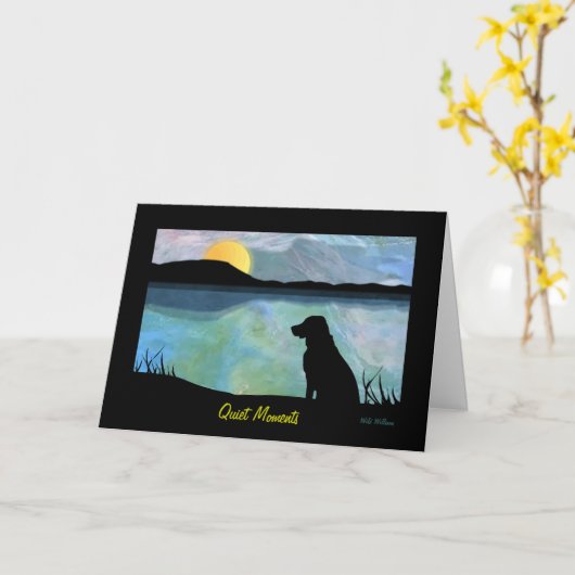 stille momenten kaart (Gele Bloem)