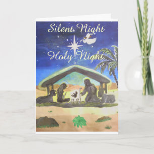 Stille Nacht! De heilige Wenskaarten van de Nacht Feestdagen Kaart
