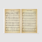 Stille Nacht & Dirigent Bladmuziek DU9F Decoupage Tissuepapier (Voorkant)