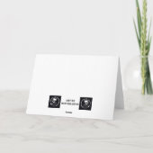 Stille nacht, eenzame verlichting kaart (Achterkant)