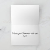 Stille nacht feestdagen kaart (Binnen)