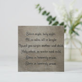 Stille Nacht Feestdagenkaart (Staand voorkant)