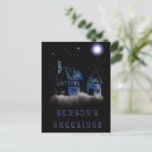 Stille Nacht Feestdagenkaart (Staand voorkant)