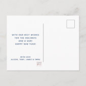 Stille Nacht Geboorte Stabiele Scene Kerstmis Feestdagenkaart (Achterkant)