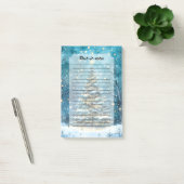Stille Nacht Gloeiende Kerstmis Bos Boom Post-it® Notes (Kantoor)