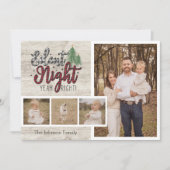 Stille Nacht Grappig Familie Kerst Kaart (Voorkant)