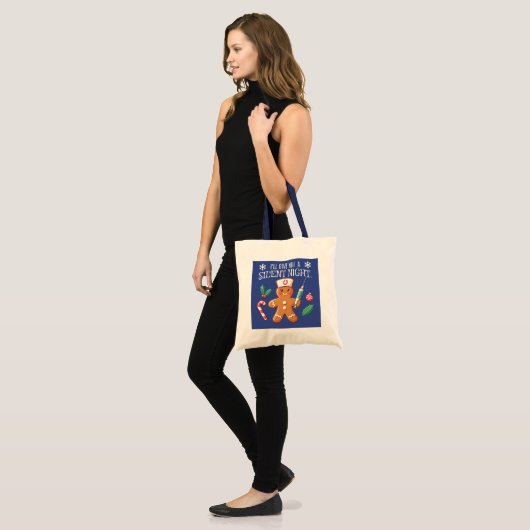 Stille Nacht Grappige Kerst CRNA Gingerbread Tote Bag (Voorkant (model))