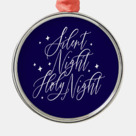 Stille Nacht Heilige Nacht Blauwe Kerst Ornament