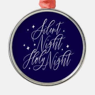 Stille Nacht Heilige Nacht Blauwe Kerst Ornament