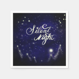 Stille nacht, heilige nacht - Glinsterende sneeuws Servet