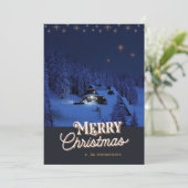 Stille Nacht, Heilige Nacht Kerstfotokaart Feestdagenkaart (Staand voorkant)