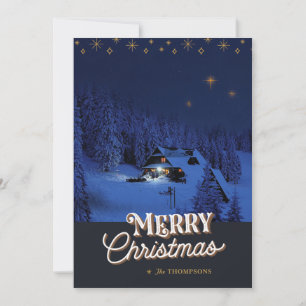 Stille Nacht, Heilige Nacht Kerstfotokaart Feestdagenkaart