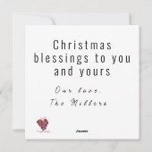 Stille Nacht, Heilige Nacht Kerststal scène Feestdagenkaart (Achterkant)