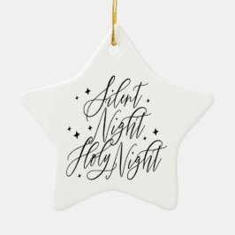 Stille Nacht Heilige Nacht Kerstster Keramisch Ornament