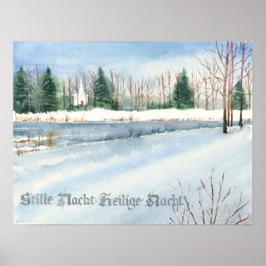 Stille Nacht Heilige Nacht Print (Voorkant)