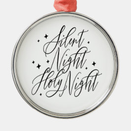 Stille Nacht Heilige Nacht Rond Kerst Ornament