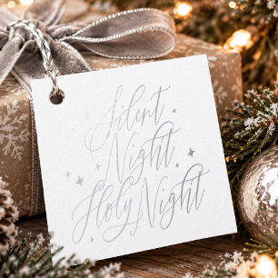 Stille Nacht, Heilige Nacht Script, Kerstmis Bedankjes Labels