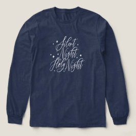 Stille Nacht Heilige Nacht Vakantie Kerstmis Blauw Tri-Blend Shirt