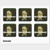 STILLE NACHT INDICA VIERKANTE STICKER (Vel)